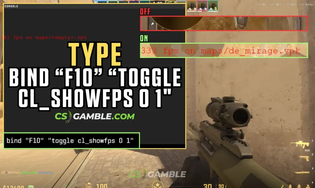 CL_ShowFPS 01 Command with F10 Bind