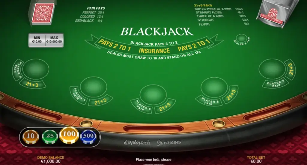 Classic online casino Blackjack