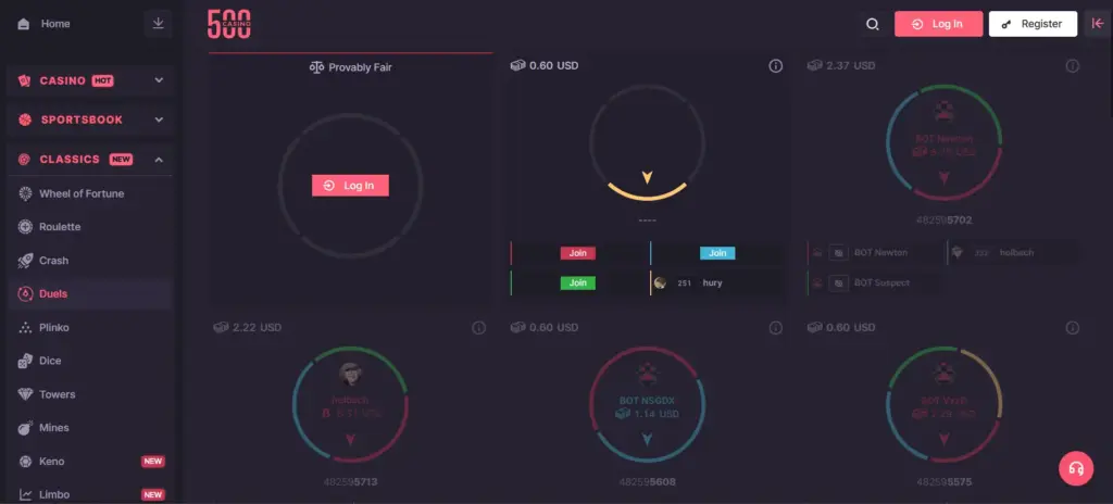 CSGO500 duels, coinflip