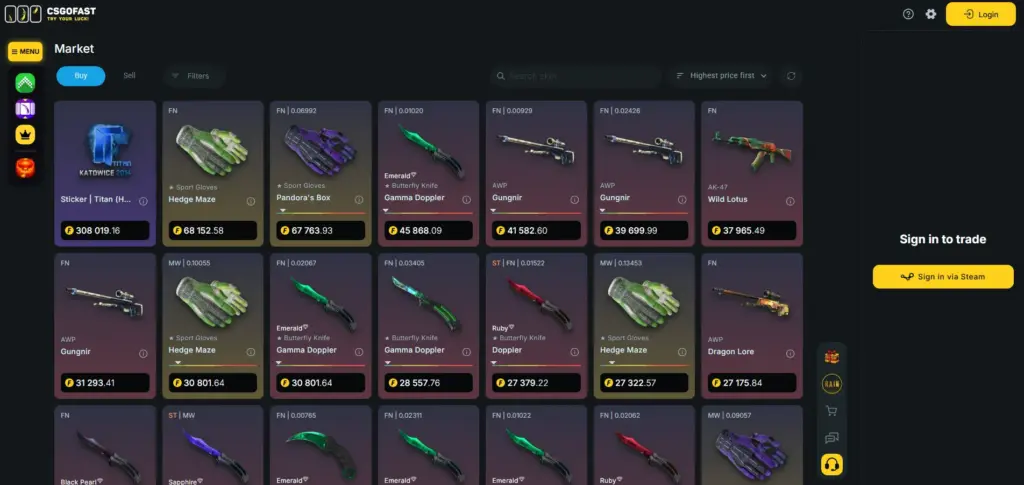 CSGOFast trading